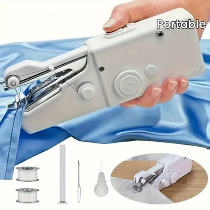 User-Friendly Portable Handheld Sewing Machine Kit: Mini Sewing Machine for Quick Repair of All Fabrics, Perfect for Home DIY and Travel Repair